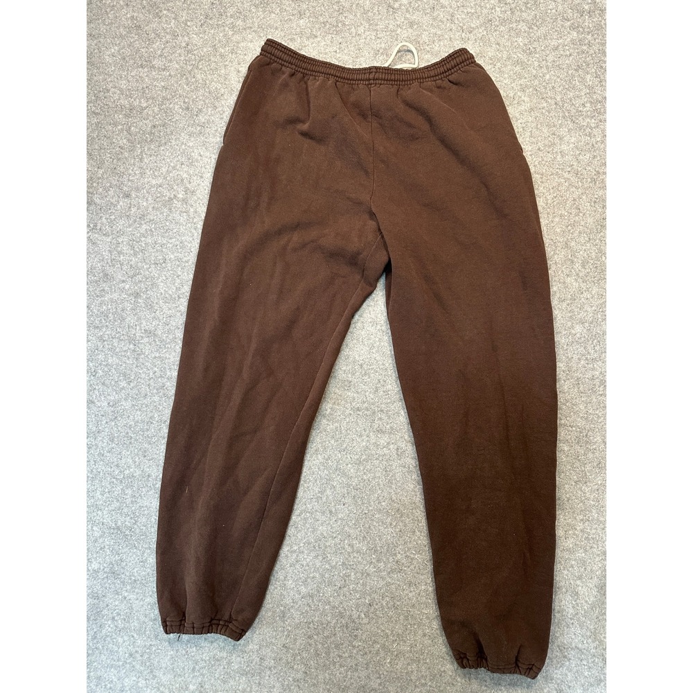 Russell Athletic Fleece Sweatpants XXL Brown Solid Cotton Blend